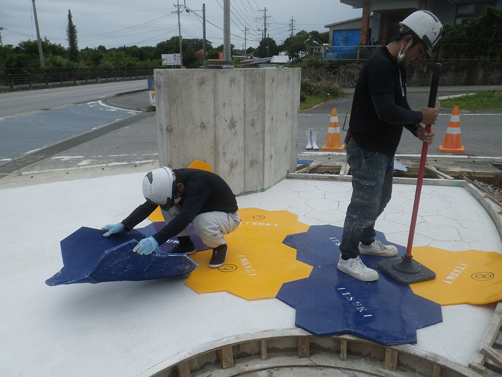 5.スタンプ型押し